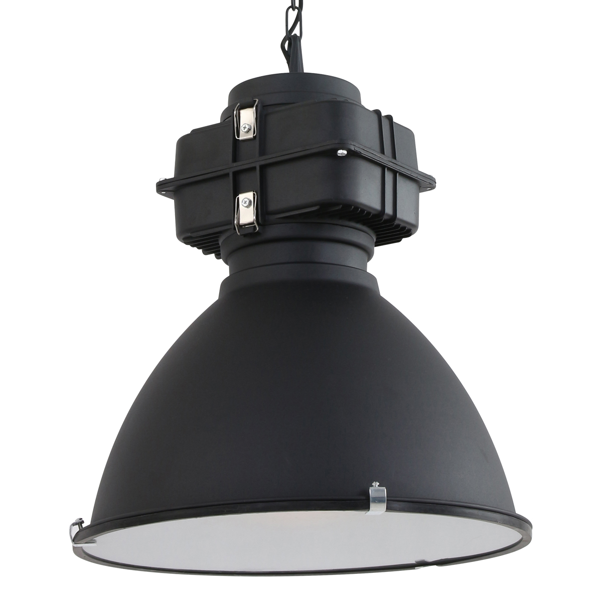 Black industrial hanging lamp Densi 7779ZW Ø47 cm
