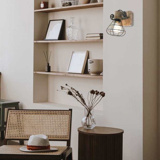 Lampe murale / spot verte Geurnesey 1578G avec douille E27