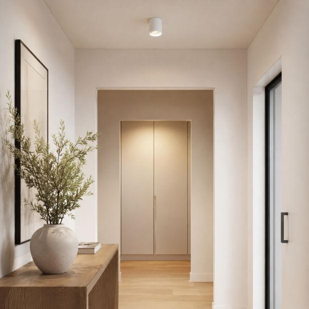 Opbouwspot Pélite Spot 1731W witte spot Ø8,5 cm