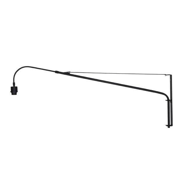 Applique murale Elegant Classy 2574ZW Noir (sans abat-jour) avec douille E27