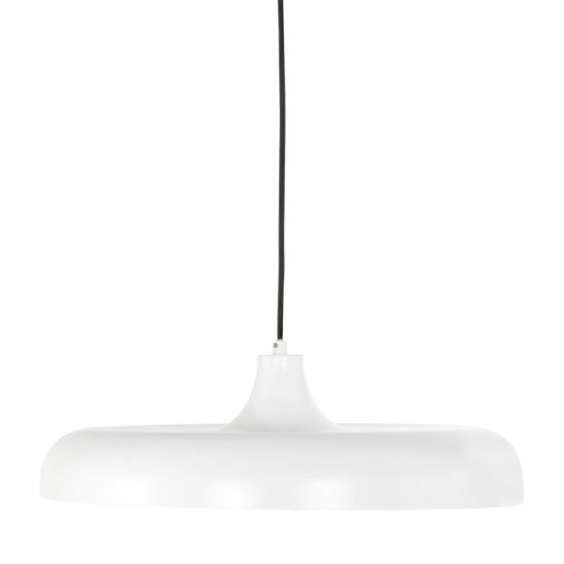 Suspension Krisip 2677W Blanc avec douille E27 et cordon en tissu