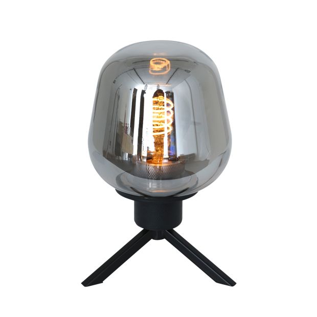 Table lamp Reflexion 2683ZW black lamp with smoke glass