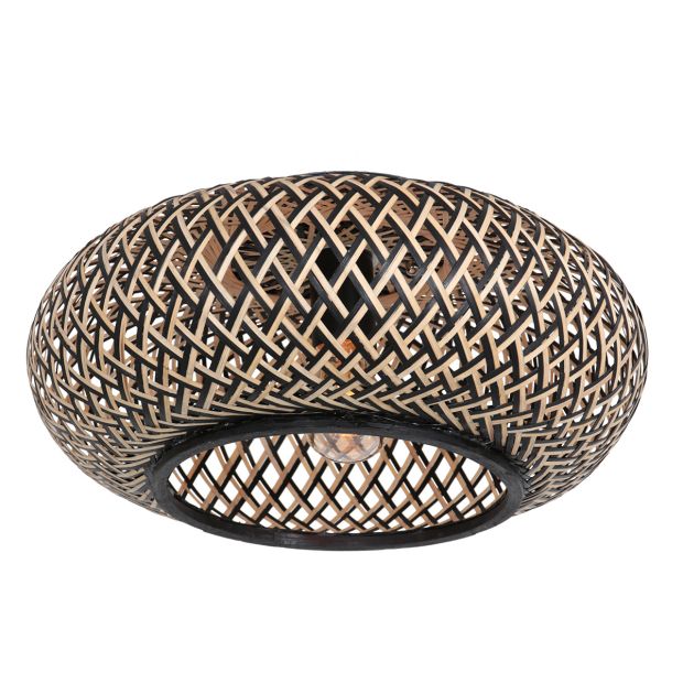 Ceiling lamp Maze 3129BE – bamboo ambiance lamp with playful light