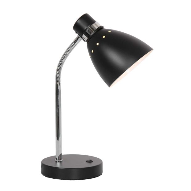 Table lamp Spring 3391ZW black with E27 socket