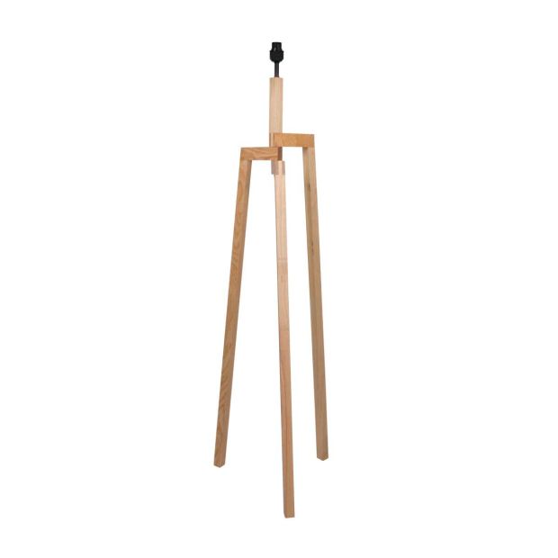 Lampe sur pied Sabi 3408BE – lampe en bois sans abat-jour avec douille E27