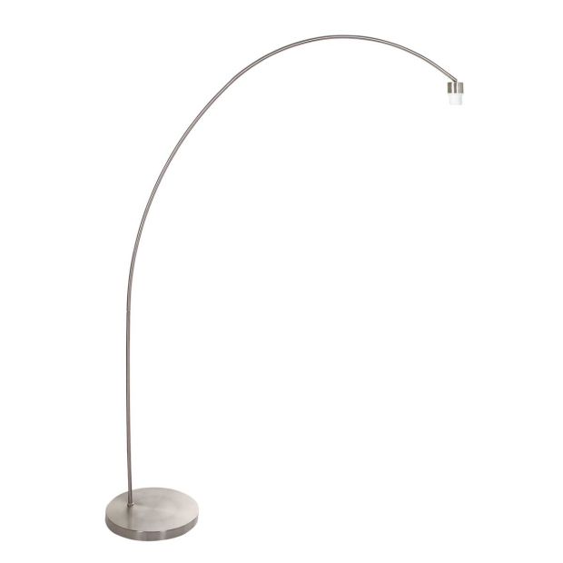 Lamp arc Solva 3410ST – lampe sur pied en acier sans abat-jour avec douille E27
