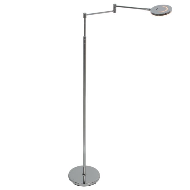 Soleil 3515CH vloerlamp – oplaadbaar leeslamp-design in chroom
