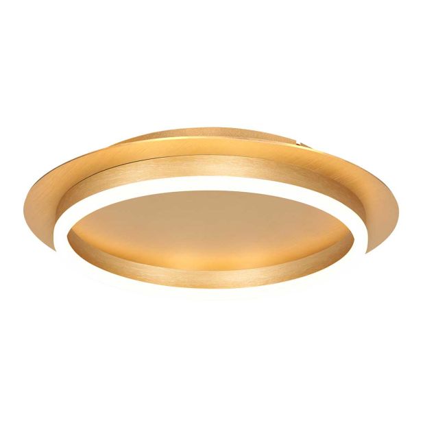 Ceiling lamp Ringlux 3655GO golden ceiling lamp with warm LED light