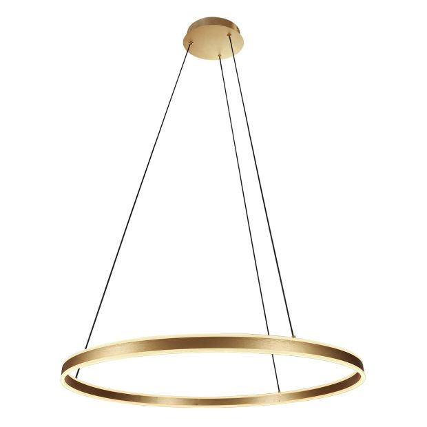 Hängelampe Ringlux 3675GO goldene Hängelampe mit LED-Ring Ø80