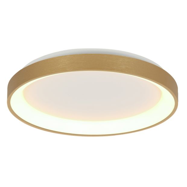 Ceiling lamp Ringlede 3691GO golden LED lamp Ø38 cm with uplight