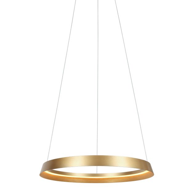 Ringlux 3692GO gold pendant lamp with LED ring Ø60