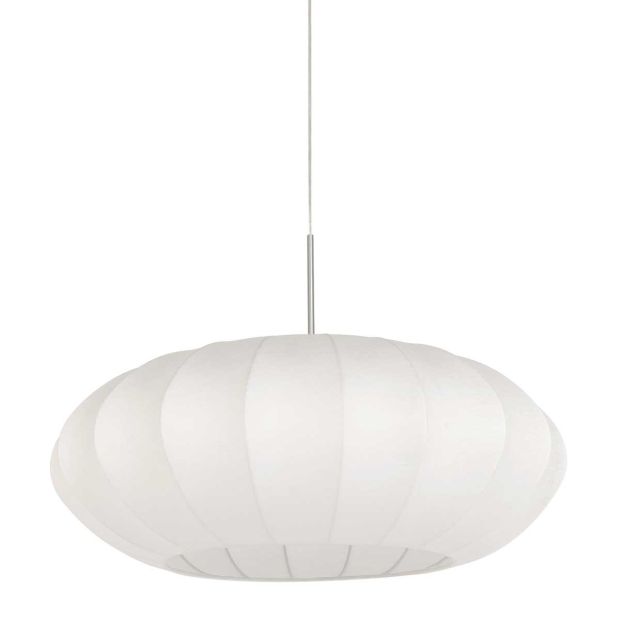 Hängelampe Luma Nola 3808ST Stahl mit weißem Seitenschirm