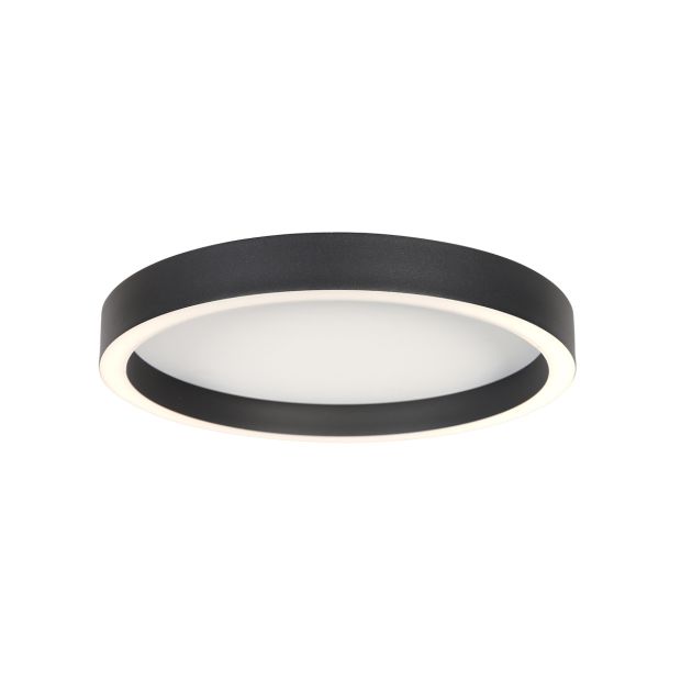 Zwarte plafondlamp Ringlux 4134ZW Ø30CM 2500 Lumen