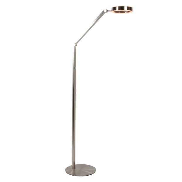 Bodenlampe Ringlux 4138ST Stahl LED Leselampe mit Touchdimmer