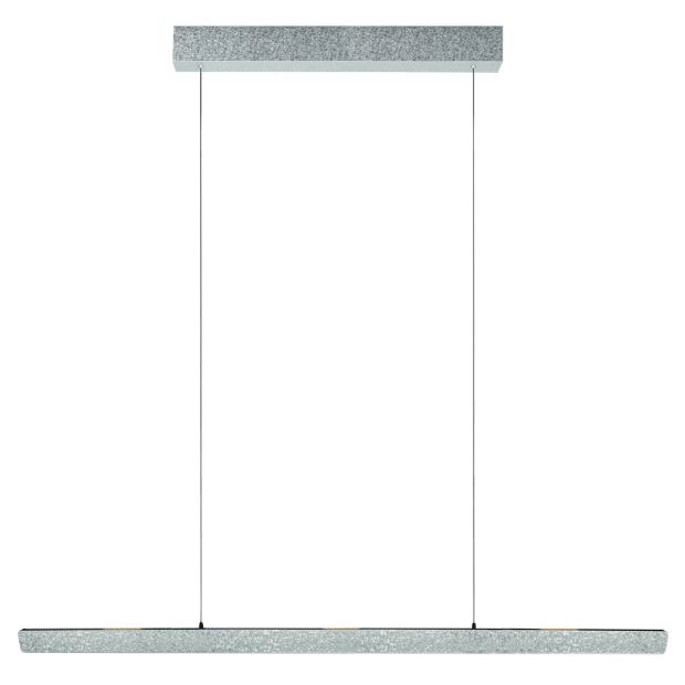 Champagne-staal kleurige hanglamp Fluxy 4190ST met cable lift 160cm