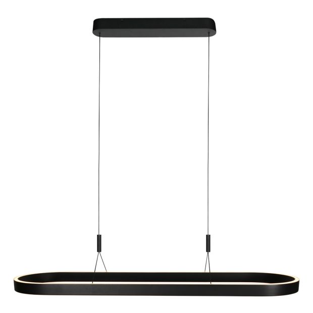 Suspension ovale noire Mykty 4205ZW – 120 cm de large, réglable en hauteur avec Cable Lift