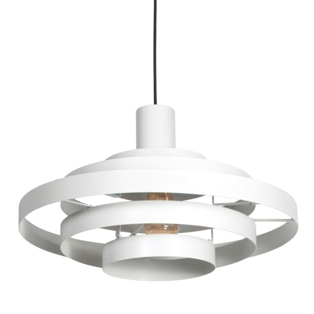 Hanglamp Halo Cirque 4217W wit met open metalen ringen