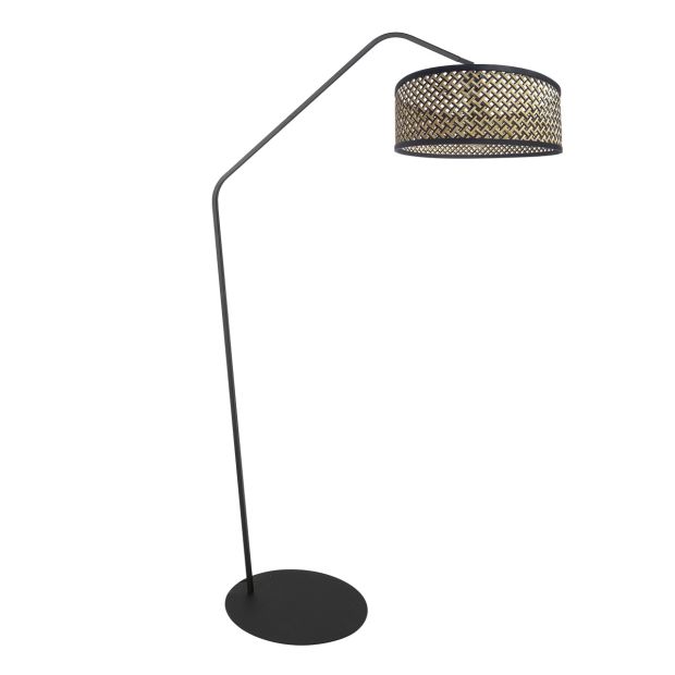 Lampe de sol noire Zig-Zag 4238ZW – Design unique et utilisation fonctionnelle