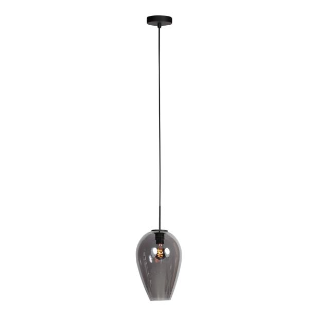 Hängelampe Drovia 4289ZW mit Rauchglas, warmer Blickfang