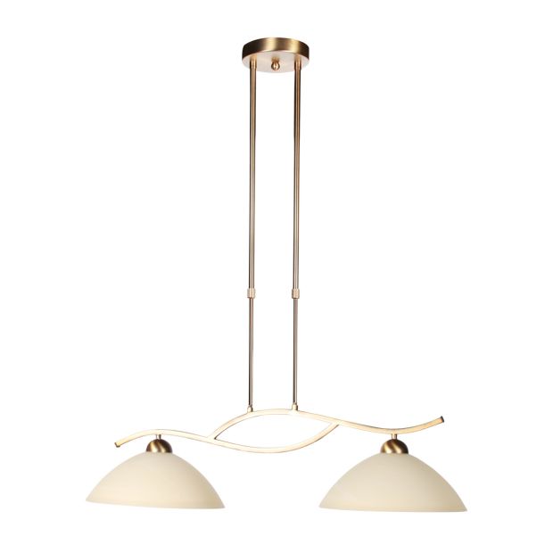 Anthea 4325BR – classic pendant lamp with amber glass