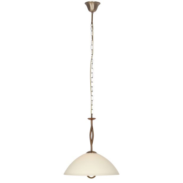 Anthea 4327BR – klassieke hanglamp met marmerlook glas