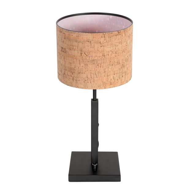 Tafellamp Stang 4351ZW met beige kurkstructuur kap