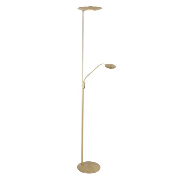 Floor lamp Zenith 2 4394ME brass with uplight and reading arm