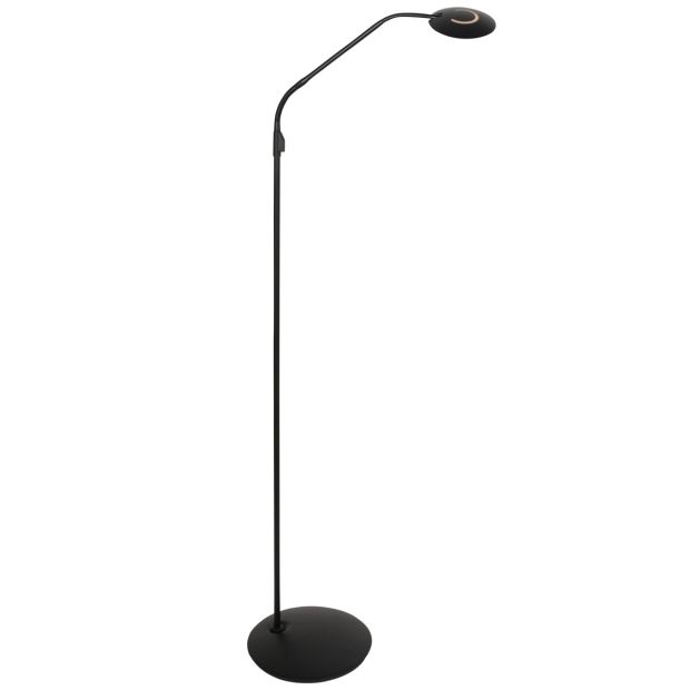 Bodenlampe Zenith 2 4395ZW schwarz dimmbar und einstellbares Licht