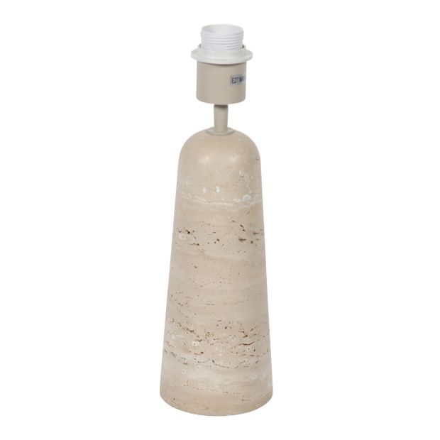 Travino 4401CR table lamp made of travertine without shade