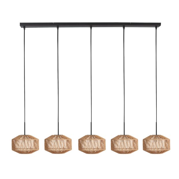 Suspension Ropex 4530ZW – Lampe à cordes à 5 lumières pour une ambiance chaleureuse