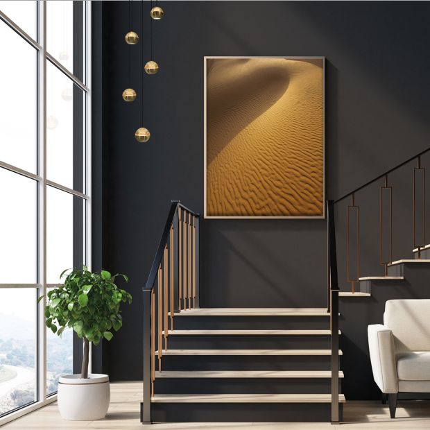 Belluno 4585ME – Luxury pendant lamp in brass with 5 light points