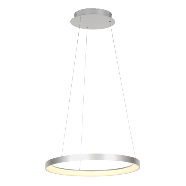Steel pendant lamp Ringlede 4612ST with cable-lift system