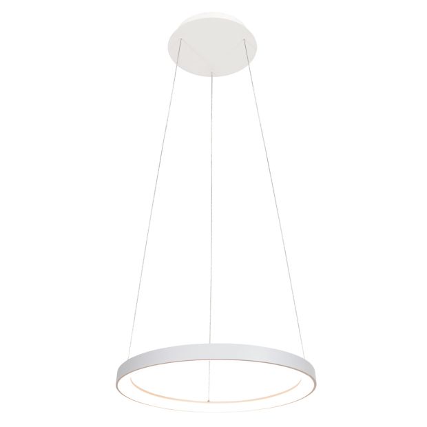 Witte hanglamp Ringlede 4612W met cable-lift systeem