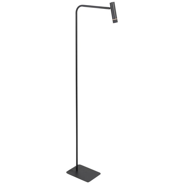 Lampadaire Volari 4710ZW Lampe sur pied noire avec lumière chaude