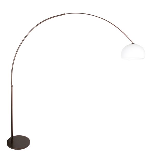 Arche lampe Sparkled Light 4764CA cacao avec abat-jour en plastique blanc