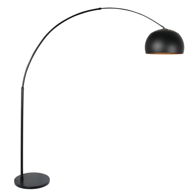 Floor lamp Globe Black 4911ZW arc lamp black/gold E27