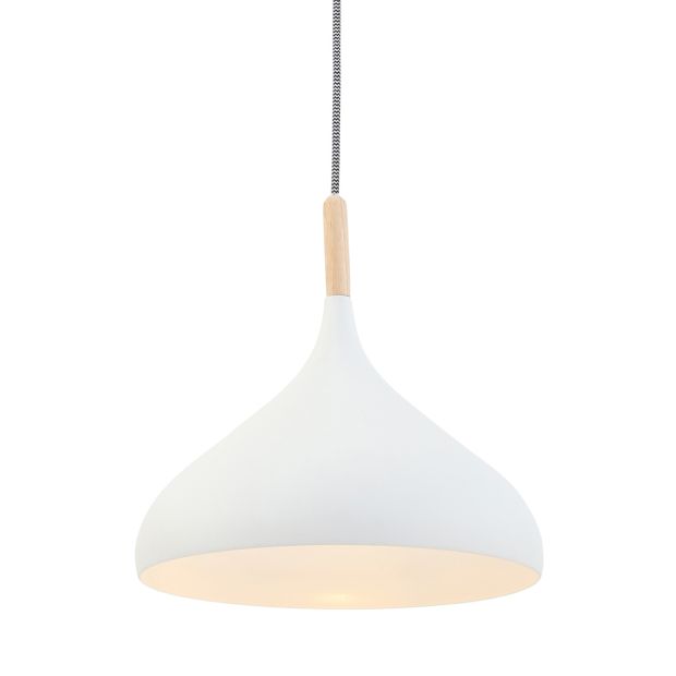 Lampe suspendue scandinave blanche Bjorr 7730W Ø33cm