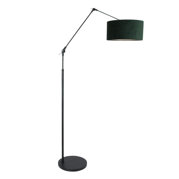 Stehlampe Prestige Chic 8115ZW mit grünem Samtschirm