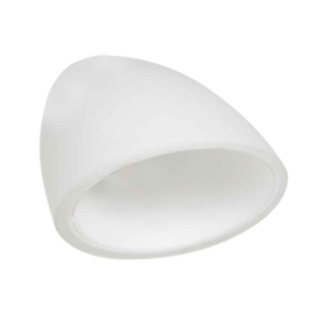 Handgefertigtes Glas I01996S Opal Matt 4,5 cm schräg