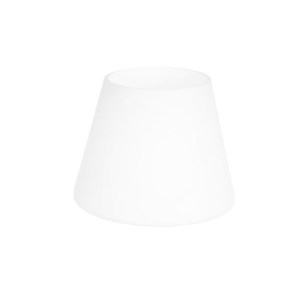 Lampe à collerette en verre blanche I14139S Ø14 cm