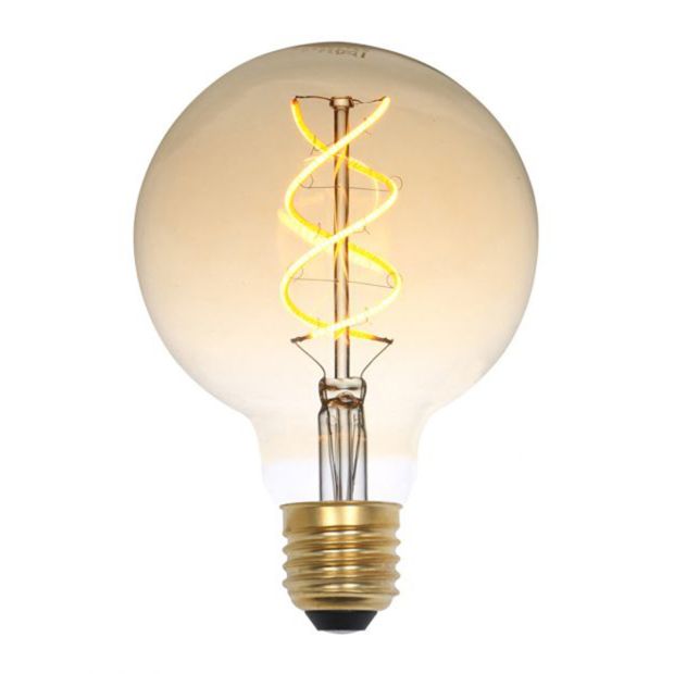620195 LED fiL G95 4W E27 DIM 1800K