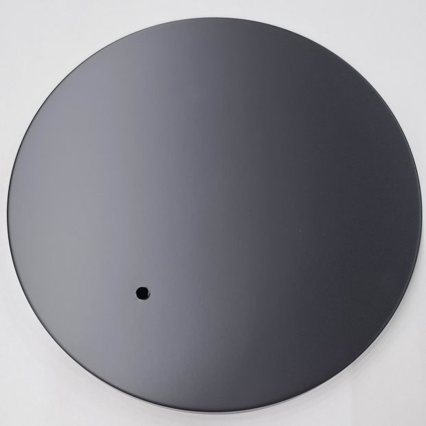 Schwarze matte Metallfußplatte I15021S