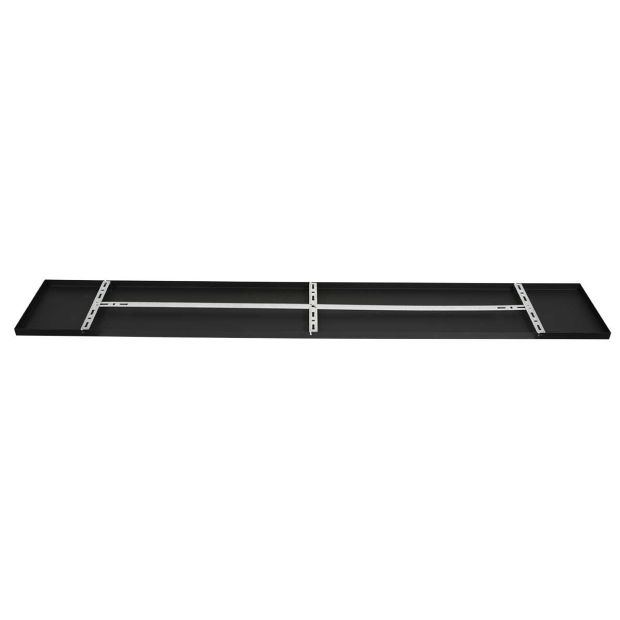 Plaque de plafond rectangulaire Mountline I15298S Noir 170 x 25 x 2,5 cm avec support de suspension