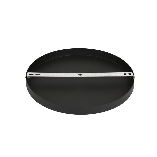 Runde Deckenplatte Mountline I15299S Schwarz Ø30 x 2,5 cm mit Aufhängebügel