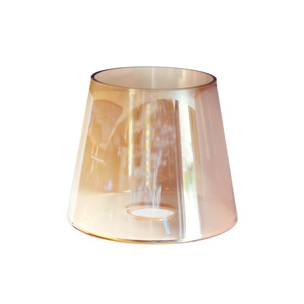 Bernsteinfarbiges Glas I15388S – Ø13 cm