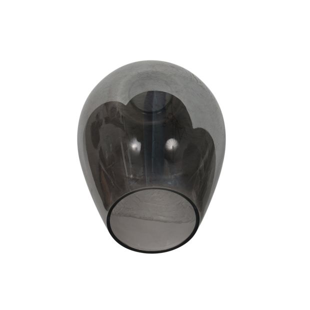 Abat-jour en verre I15466S – Verre fumé fait main en forme de goutte pour douille E27