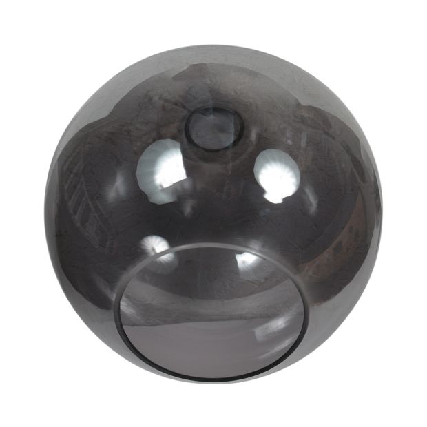 Abat-jour en verre I15469S – Verre fumé fait main (25 cm) pour douille E27