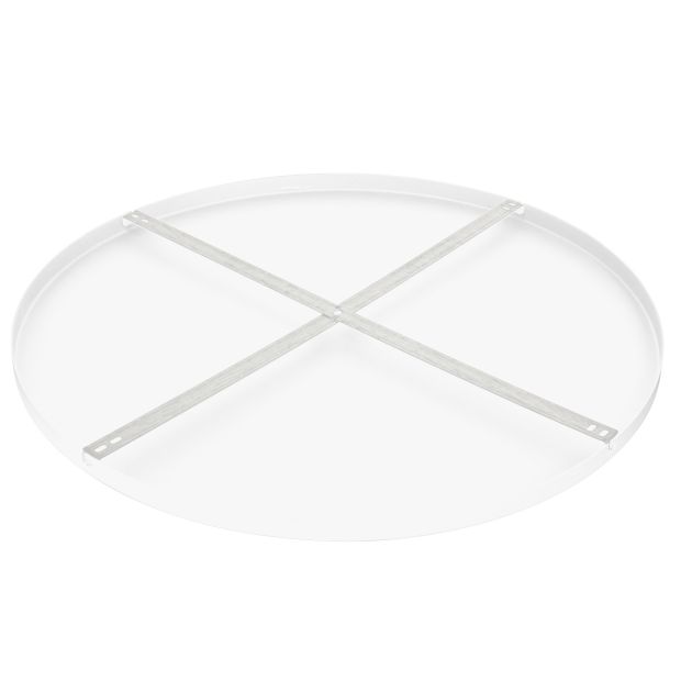 Runde Deckenplatte Mountline I15534S RAL9003 weiß Ø70 x 2,5 cm mit Aufhängungshaken