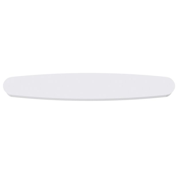 Plaque de plafond ovale Danoise Mountline I15536S RAL9003 blanche 140 x 42 cm avec support de suspension