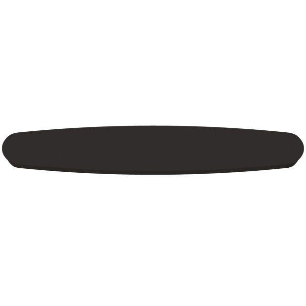 Plaque de plafond ovale Danoise Mountline I15537S noire 140 x 42 cm avec support de suspension